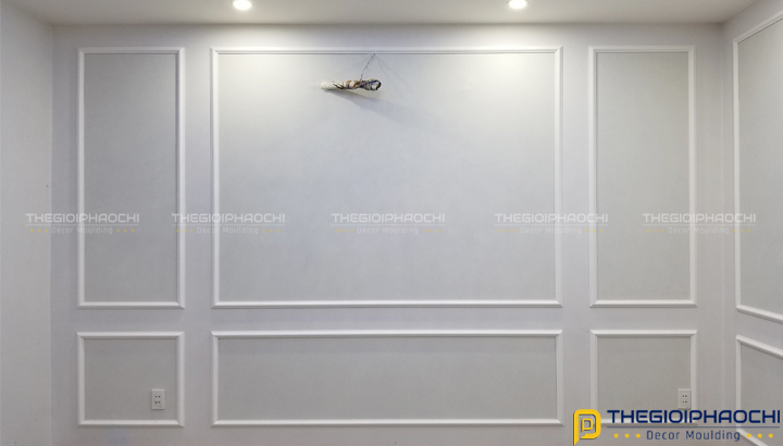 Trang Trí Phào Chỉ Tường Trơn Biệt Thự Phố Nhẹ Nhàng, Cuốn Hút
